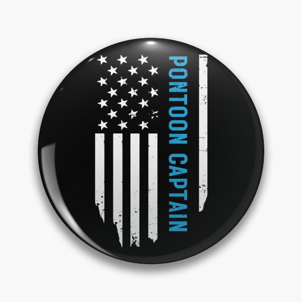 Item preview, American Flag Pontoon Captain designed and sold by Beezi Graphix.