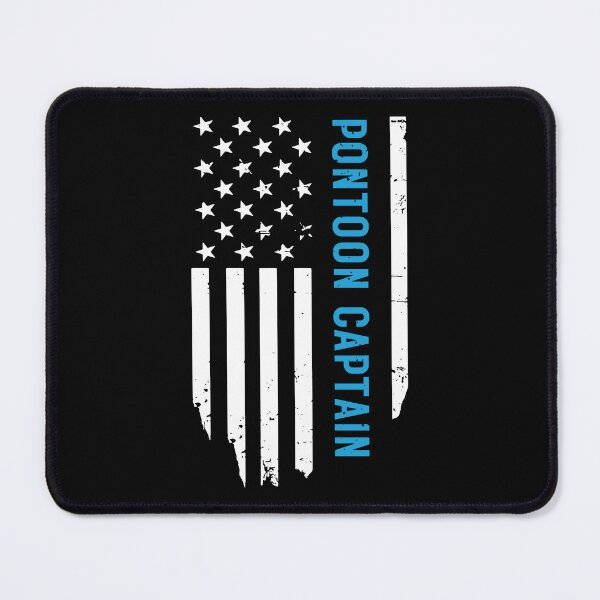Item preview, American Flag Pontoon Captain designed and sold by Beezi Graphix.