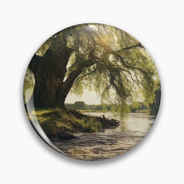 Item preview, Willow Tree on Riverbank designed and sold by Hartbecke.