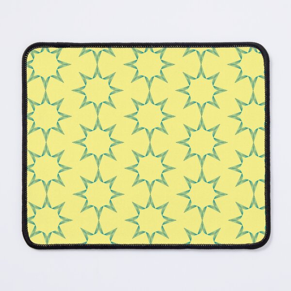 Item preview, Turquoise Stars on Light Yellow designed and sold by CushyNest.