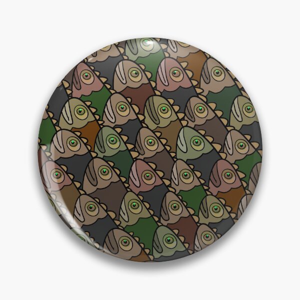 Item preview, Vintage Fish Heads Pattern designed and sold by CreatureSketch.