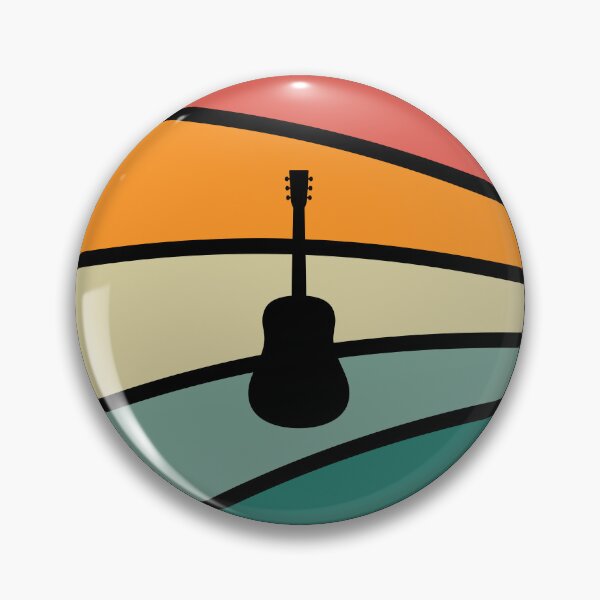 Item preview, Retro Sunset Acoustic Guitar Silhouette designed and sold by JPareDesign.