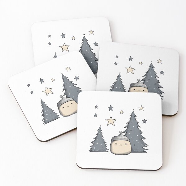 Item preview, Little Silly Acorn Celebrates Christmas in Snow designed and sold by omerfdln34.