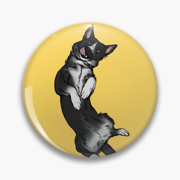 Item preview, Blue eyed Border collie silly (yellow background) designed and sold by Petcetera.