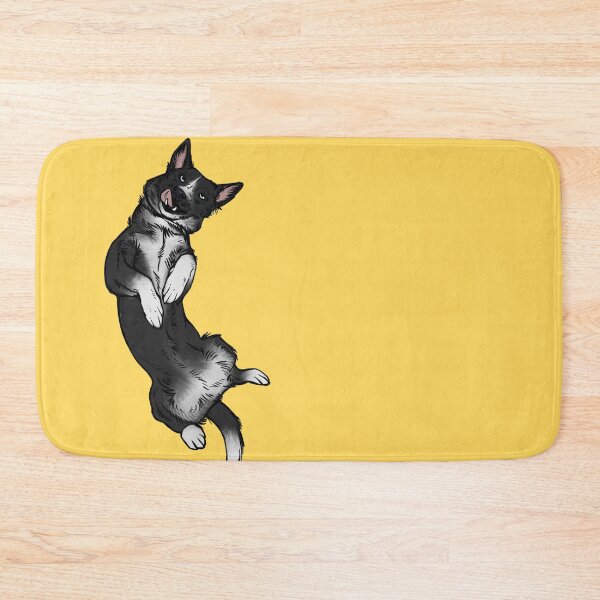 Item preview, Blue eyed Border collie silly (yellow background) designed and sold by Petcetera.
