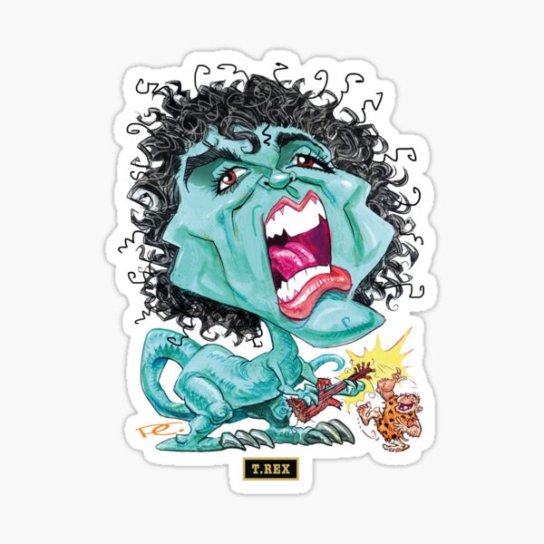 Item preview, T.REX - Another Great Illustration from Paul Cemmick's POPSTAR MUTATIONS by DAVID RICHARDSON designed and sold by TIGERDAVER.