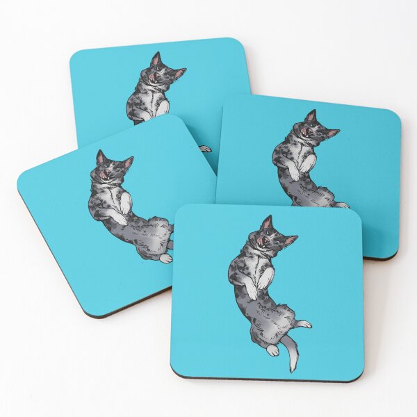 Item preview, Merle Border collie silly (blue background) designed and sold by Petcetera.