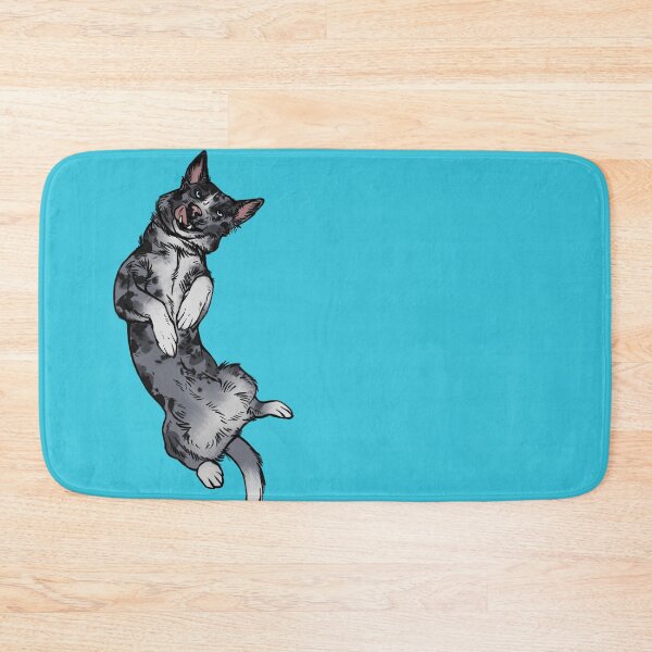 Item preview, Merle Border collie silly (blue background) designed and sold by Petcetera.