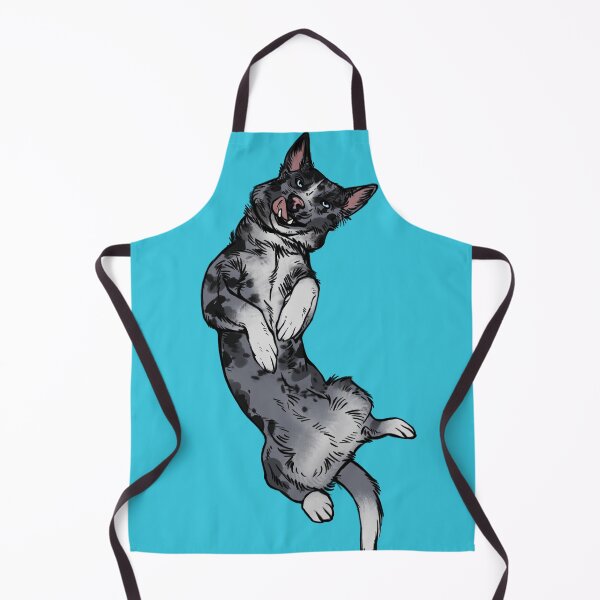 Item preview, Merle Border collie silly (blue background) designed and sold by Petcetera.
