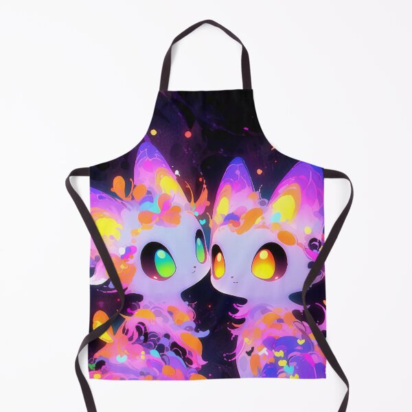 Item preview, Bright Neon Glowing Kawaii Fantasy Kittens designed and sold by bubblegoth.