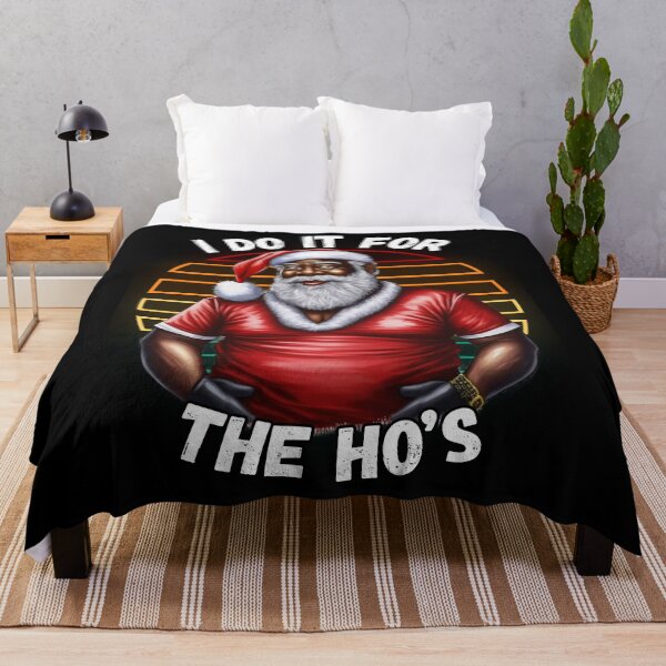 Item preview, African American Sarcastic Christmas I Do It For The Ho's Black Santa Claus designed and sold by elvisg03.