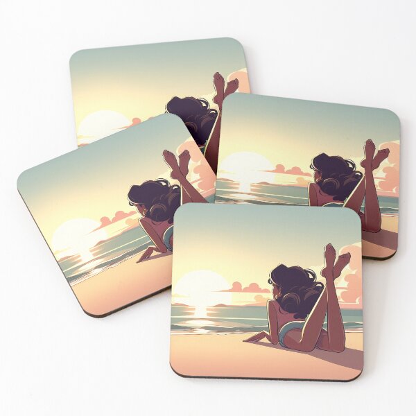 Item preview, Ebony Girl - Time off at the Beach - 02 designed and sold by MyEbonyYou.