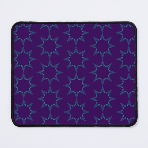 Item preview, Turquoise Stars on Deep Plum designed and sold by CushyNest.