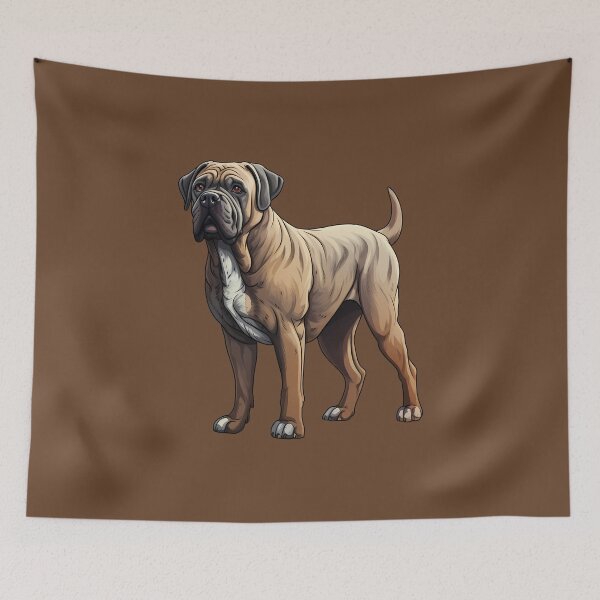 Item preview, Cute Mastiff Puppy Dog Brindle Brown Drawing designed and sold by meganohm.