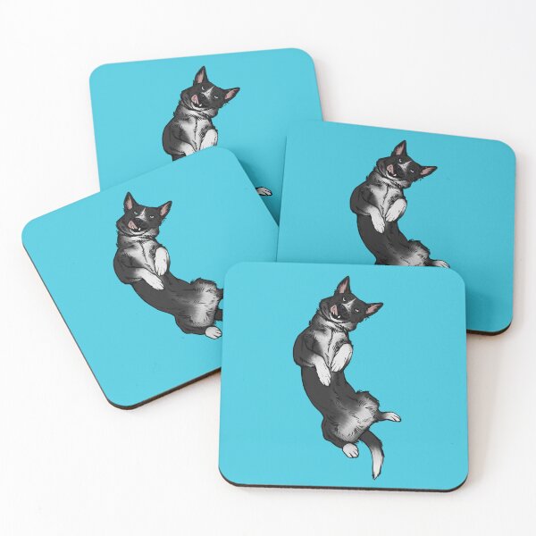 Item preview, Blue eyed Border collie silly (blue background) designed and sold by Petcetera.