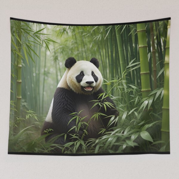 Item preview, Cute panda bamboo forest designed and sold by ZenStickConcept.