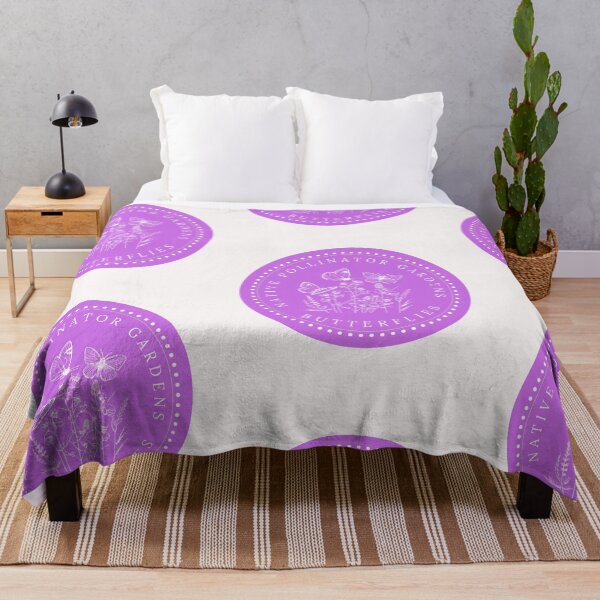 Item preview, Native Pollinator Gardens Violet Circle Design designed and sold by EarthArtDesigns.