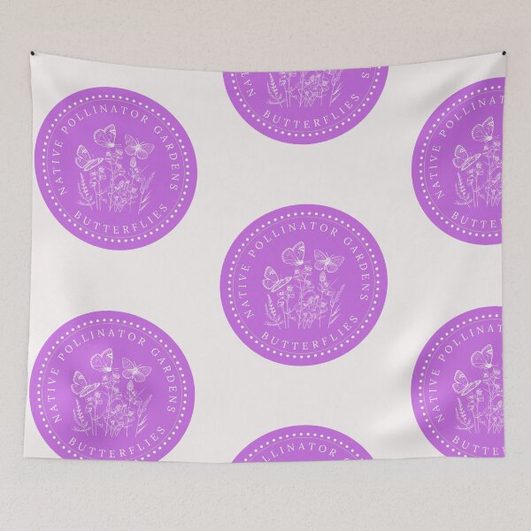 Item preview, Native Pollinator Gardens Violet Circle Design designed and sold by EarthArtDesigns.