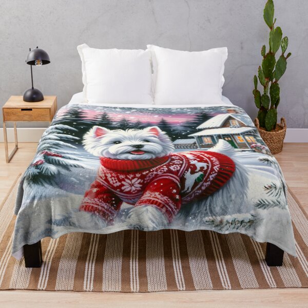 Item preview, West Highland White Terrier de Navidad designed and sold by Truck Stop One.