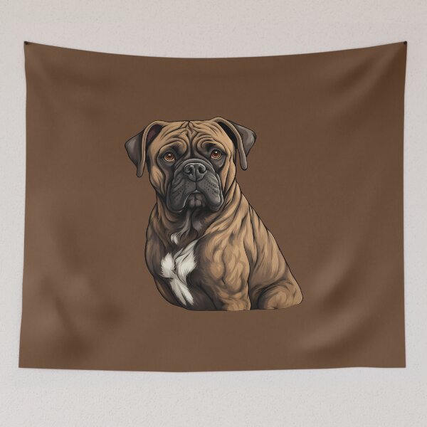 Item preview, Cute Mastiff Puppy Dog Brown Drawing designed and sold by meganohm.