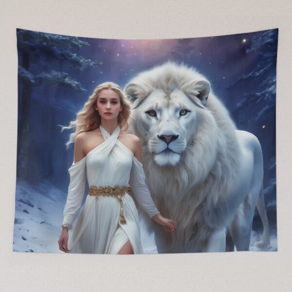 Item preview, White Lion Queen designed and sold by Bunmigraphics .