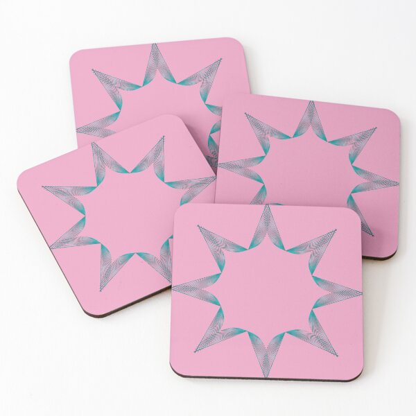 Item preview, Turquoise Stars on Pastel Magenta designed and sold by CushyNest.