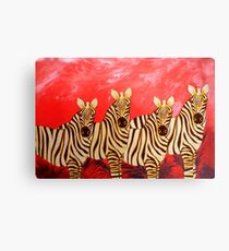 Zebra Collage Canvas Print