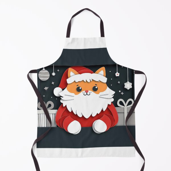 Item preview, Santa Santa Cat designed and sold by PickledjoArt.