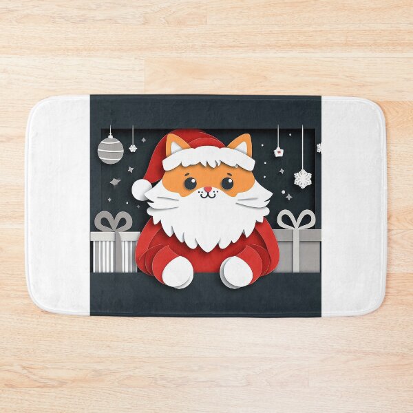 Item preview, Santa Santa Cat designed and sold by PickledjoArt.