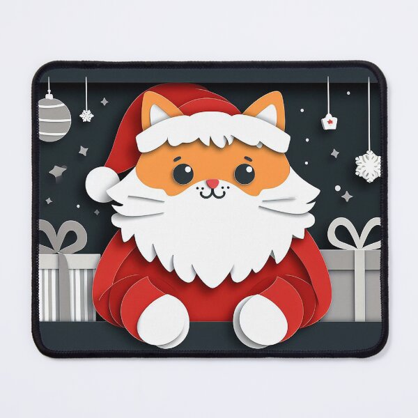 Item preview, Santa Santa Cat designed and sold by PickledjoArt.