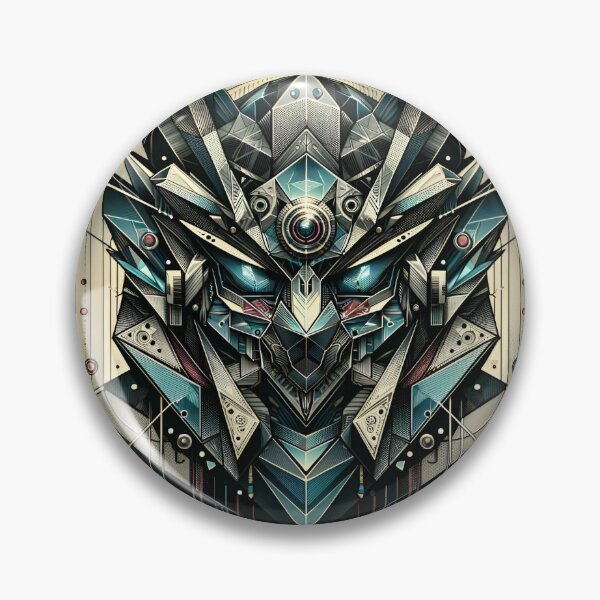 Item preview, Cybernetic Sentinel: Geometric Enigma designed and sold by ByDigitalDream.