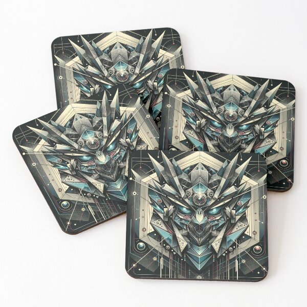 Item preview, Cybernetic Sentinel: Geometric Enigma designed and sold by ByDigitalDream.
