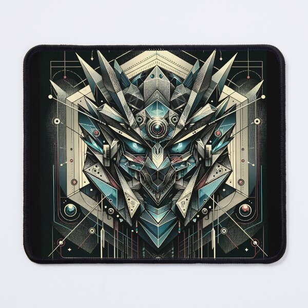 Item preview, Cybernetic Sentinel: Geometric Enigma designed and sold by ByDigitalDream.