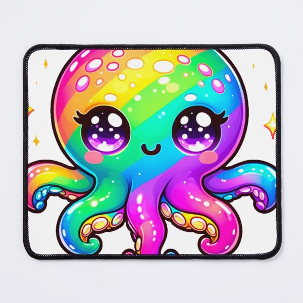 Item preview, Cute Kawaii Rainbow Octopus designed and sold by Eleven13Media.