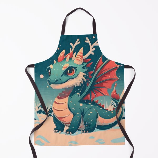 Artikelvorschau, Wintergrüne Drache-Schneeszene entworfen und verkauft von DragonRealms.
