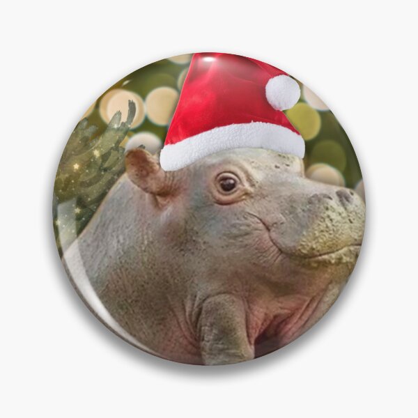Item preview, Merry Christmas Meme Hippo designed and sold by Baggajo.