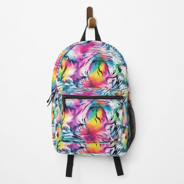 Item preview, Awesome Watercolor Rainbow Tiger skin pattern designed and sold by Sp3ctrumOfColor.