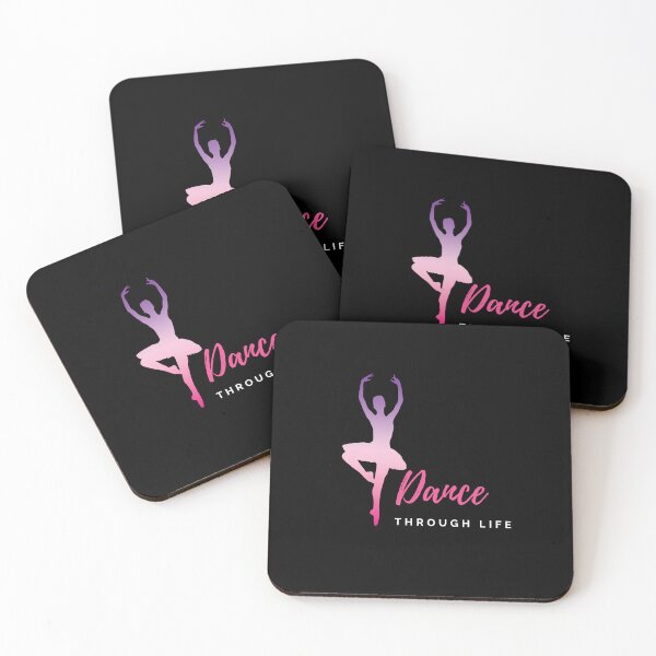 Item preview, Dance Through Life Slogan (dark backgrounds) designed and sold by balletart.