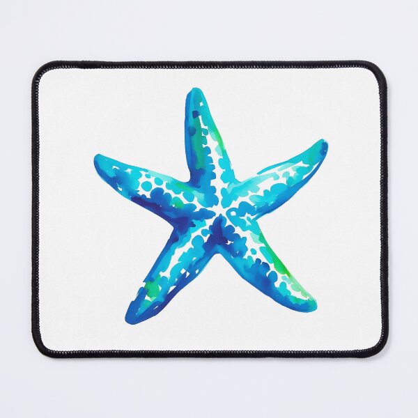 Item preview, Whimsical Blue Starfish Watercolor designed and sold by BrightTide.