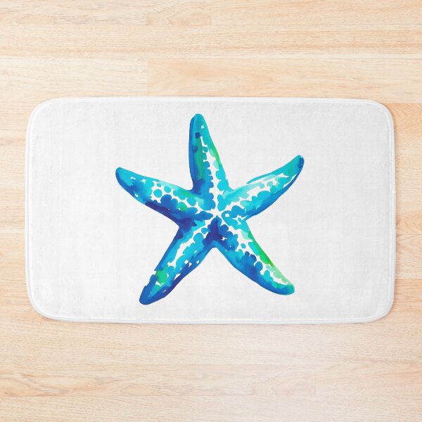 Item preview, Whimsical Blue Starfish Watercolor designed and sold by BrightTide.