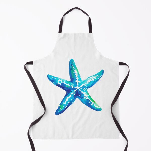 Item preview, Whimsical Blue Starfish Watercolor designed and sold by BrightTide.