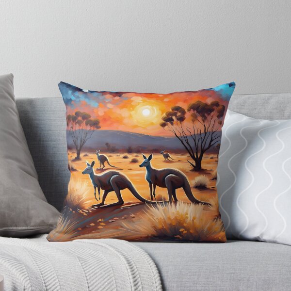 Aussie Bush Throw Pillow