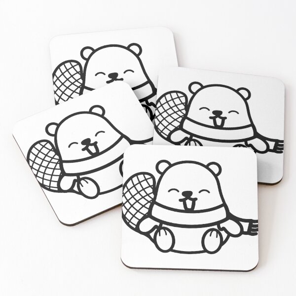 Item preview, Cute little arctic beaver sticker pack designed and sold by stixgalore.