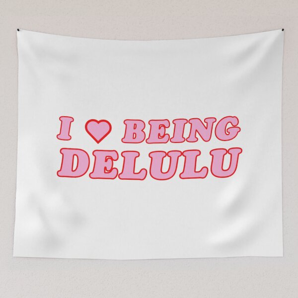Item preview, I heart being delulu,I love being delulu designed and sold by vyascreations.