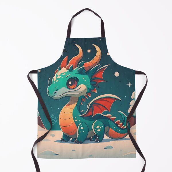Artikelvorschau, Wintergrüne Drache-Schneeszene entworfen und verkauft von DragonRealms.