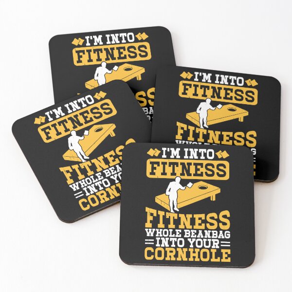 Item preview, I'm Into Fitness Fitness Whole Beanbag Into Your Cornhole Retro Design - Baggo Team Bean Bag Toss Game - Funny Cornhole Player Vintage designed and sold by naworas.