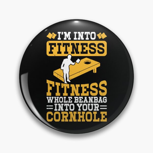 Item preview, I'm Into Fitness Fitness Whole Beanbag Into Your Cornhole Retro Design - Baggo Team Bean Bag Toss Game - Funny Cornhole Player Vintage designed and sold by naworas.