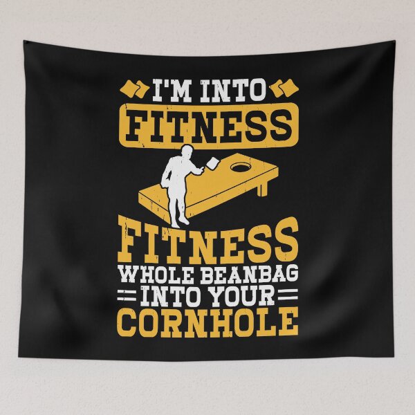 Item preview, I'm Into Fitness Fitness Whole Beanbag Into Your Cornhole Retro Design - Baggo Team Bean Bag Toss Game - Funny Cornhole Player Vintage designed and sold by naworas.