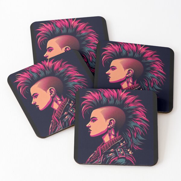 Item preview, punk woman designed and sold by RockPalette.