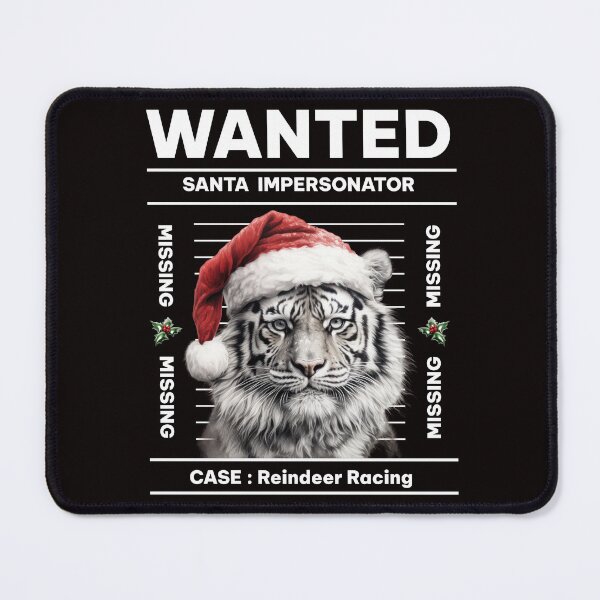 Item preview, Wanted Santa Tiger designed and sold by TigerRoseStudio.